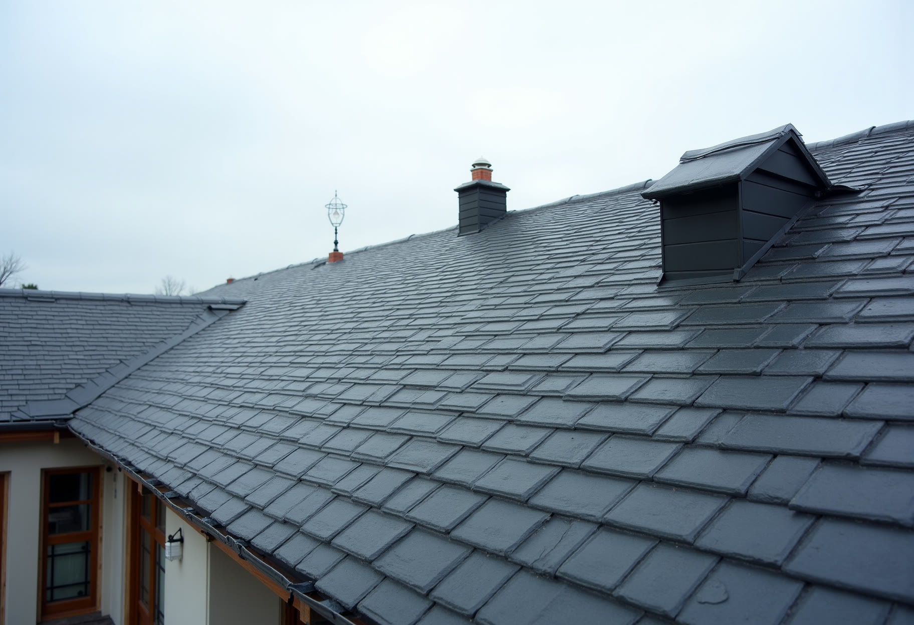 Finished Class 4 roof, ridge vent set